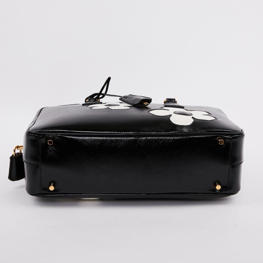 PRADA Baulleto Bag In Black Patent Saffiano Leather 2