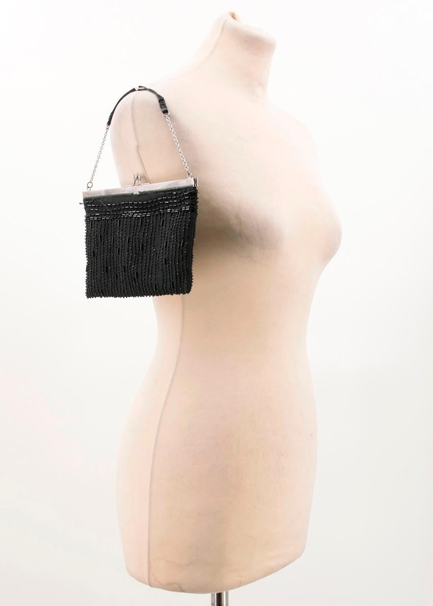 Prada Beaded Black Mini Bag For Sale 4