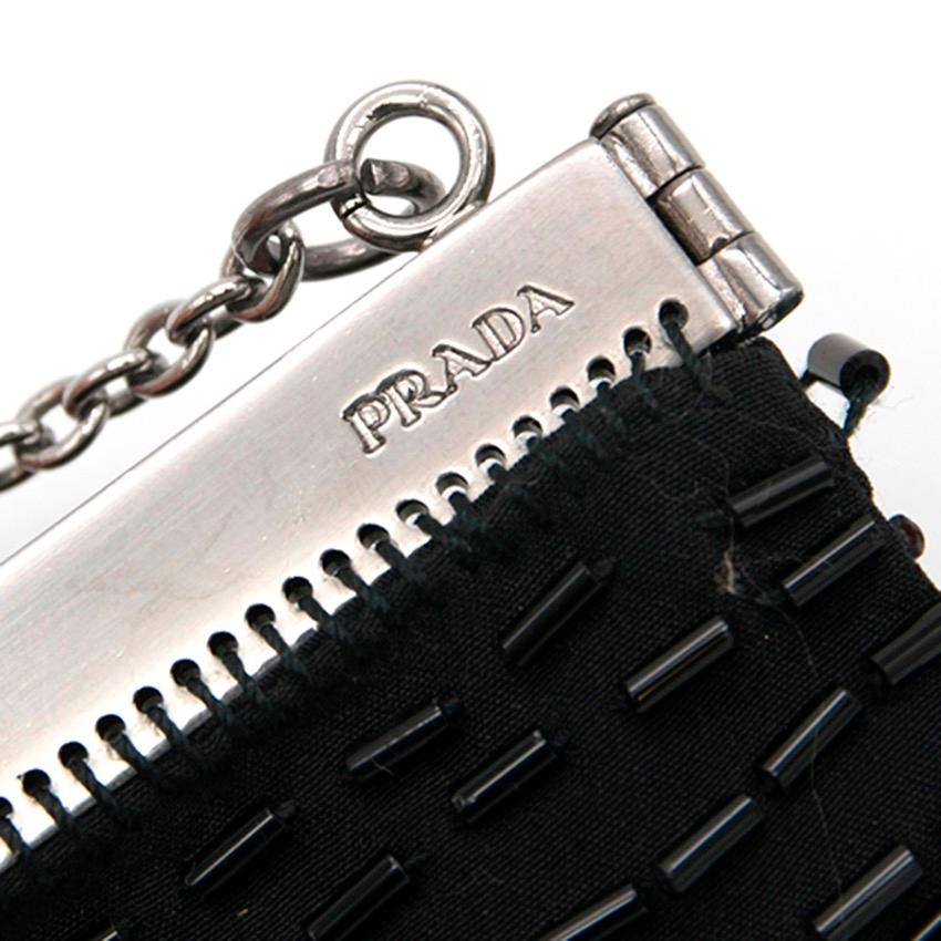 Women's Prada Beaded Black Mini Bag For Sale