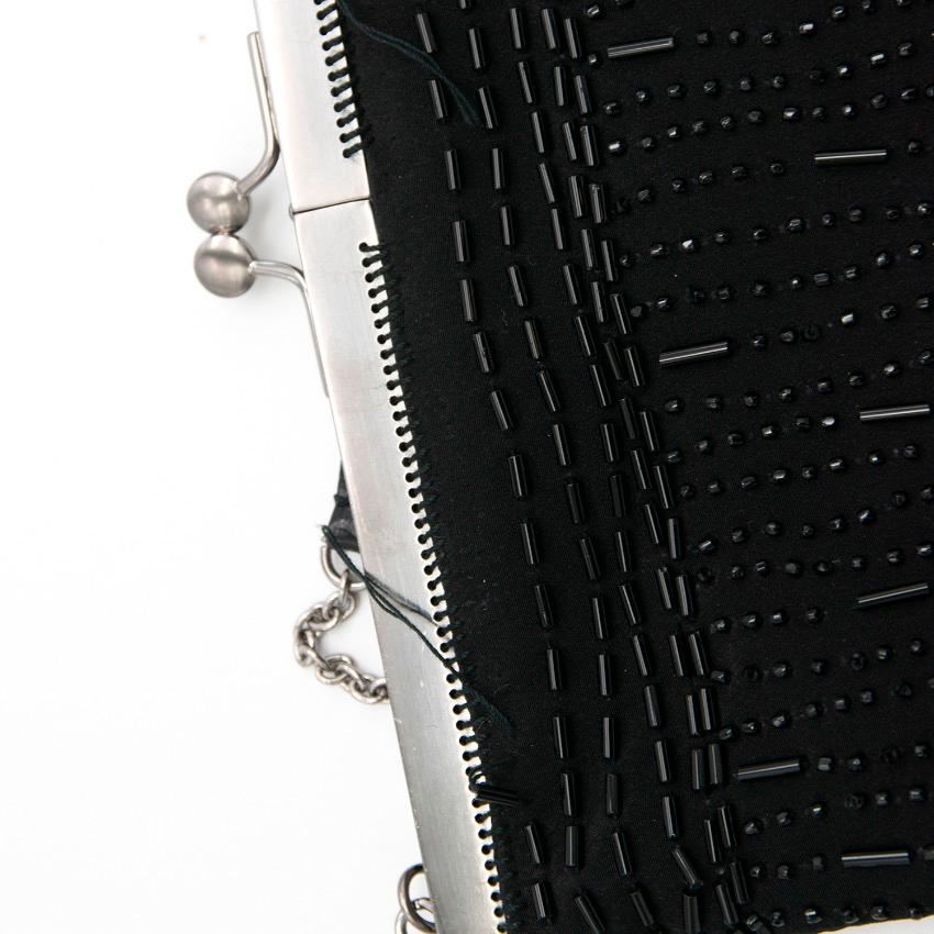 Prada Beaded Black Mini Bag For Sale 1