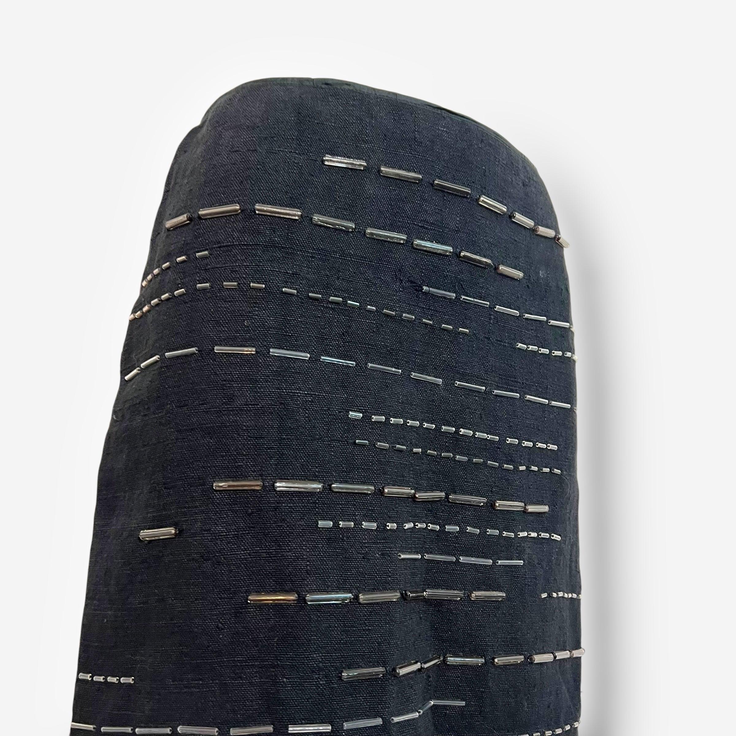Women's Prada Beaded Linen Skirt, Spring/Summer 1998