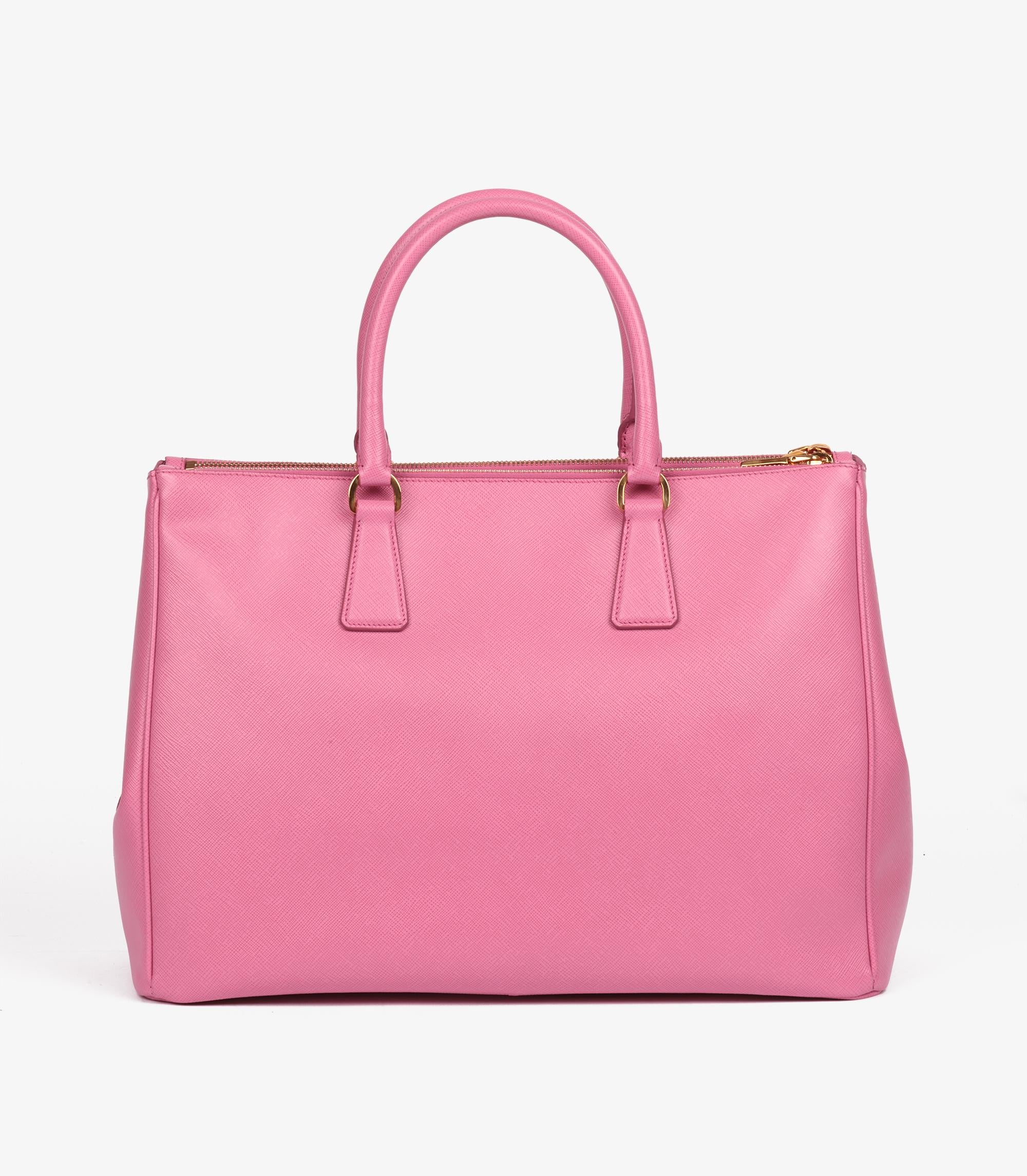 da uomo o donna Prada Begonia Saffiano Lux Pelle Grande Galleria Tote in vendita