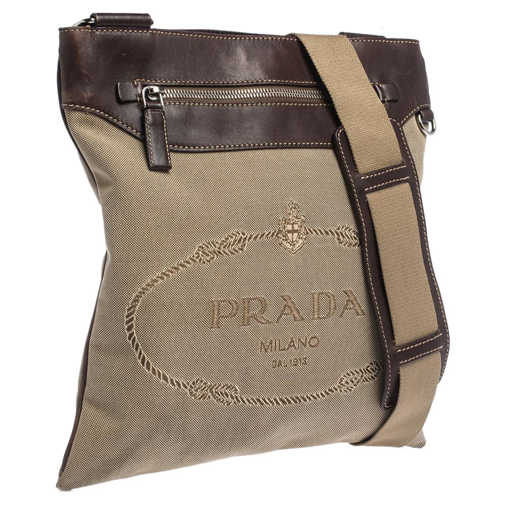 jacquard brown bag