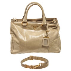 Prada Beige Kalbsleder Vitello Daino Umhängetasche