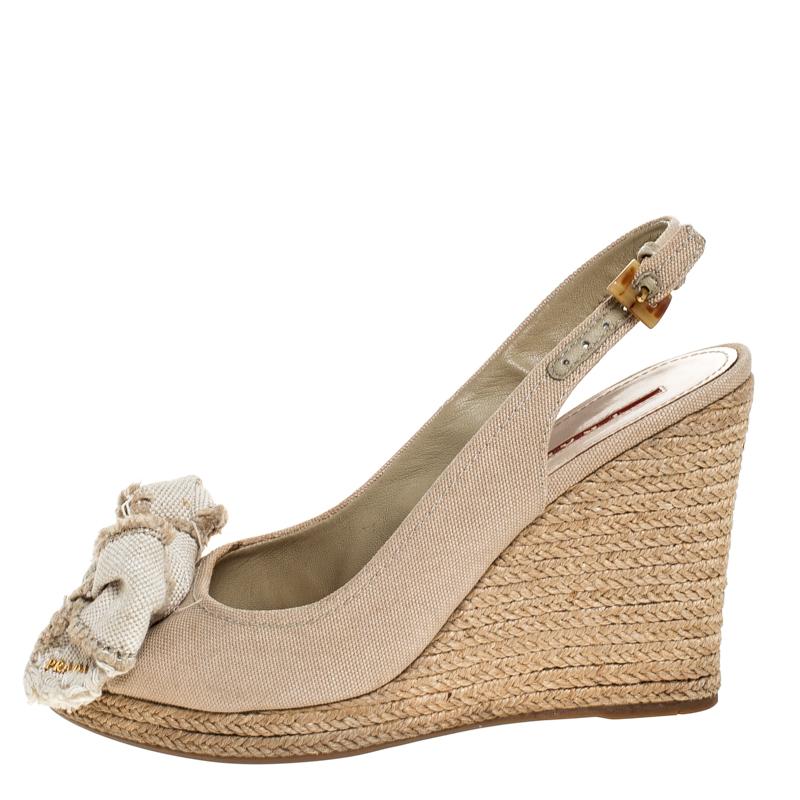 prada peep toe espadrille