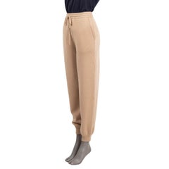 PRADA  beige cashmere KNIT JOGGERS Pants 38 XS