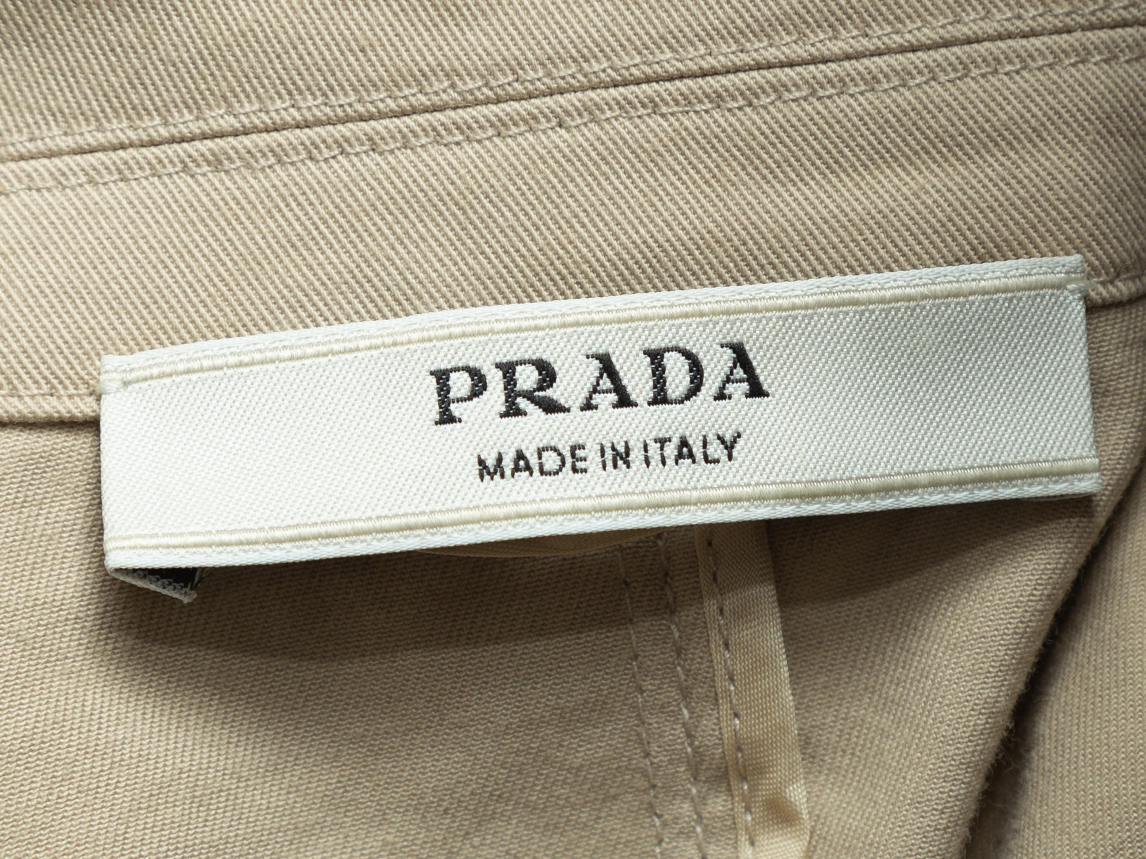 Prada Beige Cotton Blazer In Good Condition In New York, NY