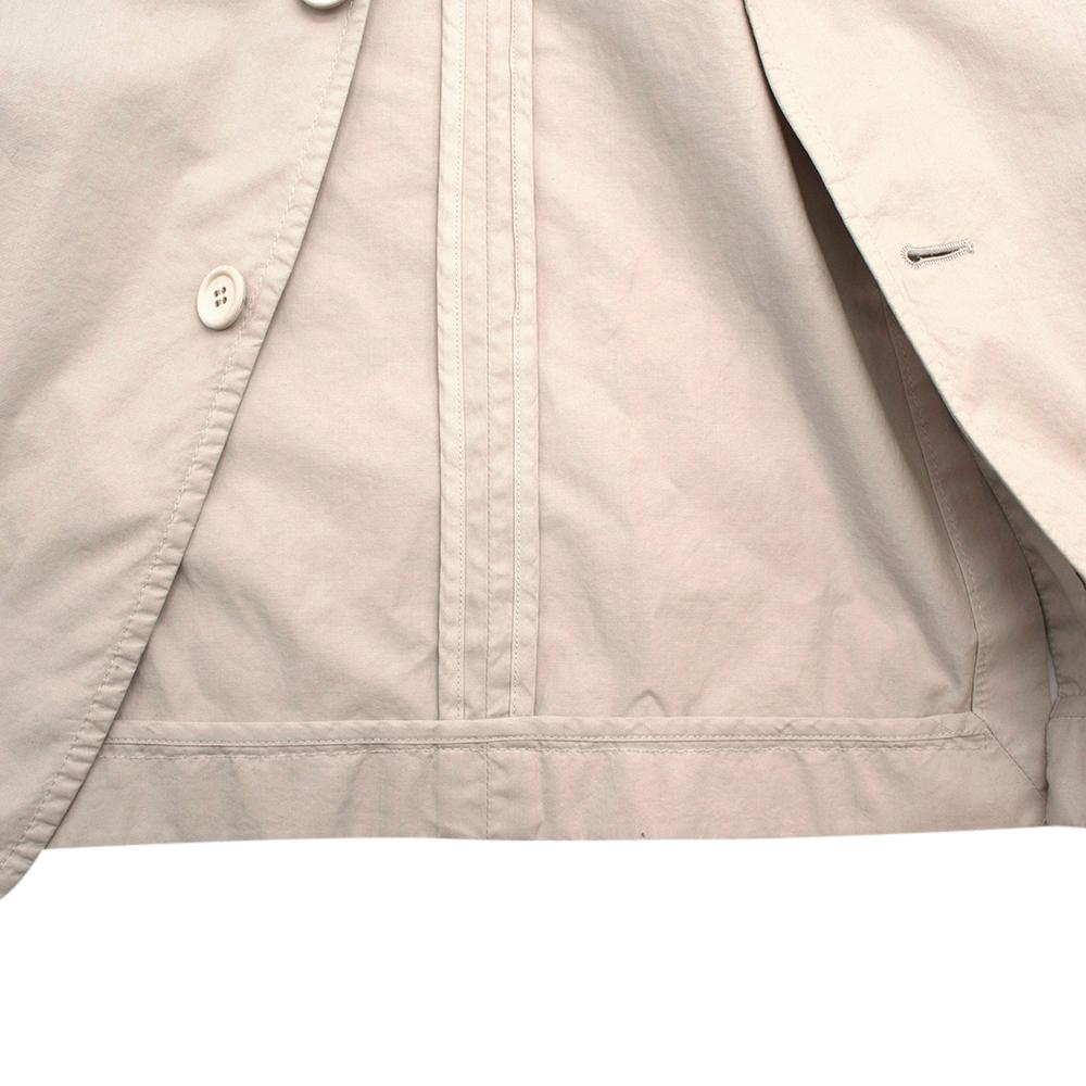 Prada Beige Cotton Single Breasted Blazer Jacket - Size L IT50  For Sale 1