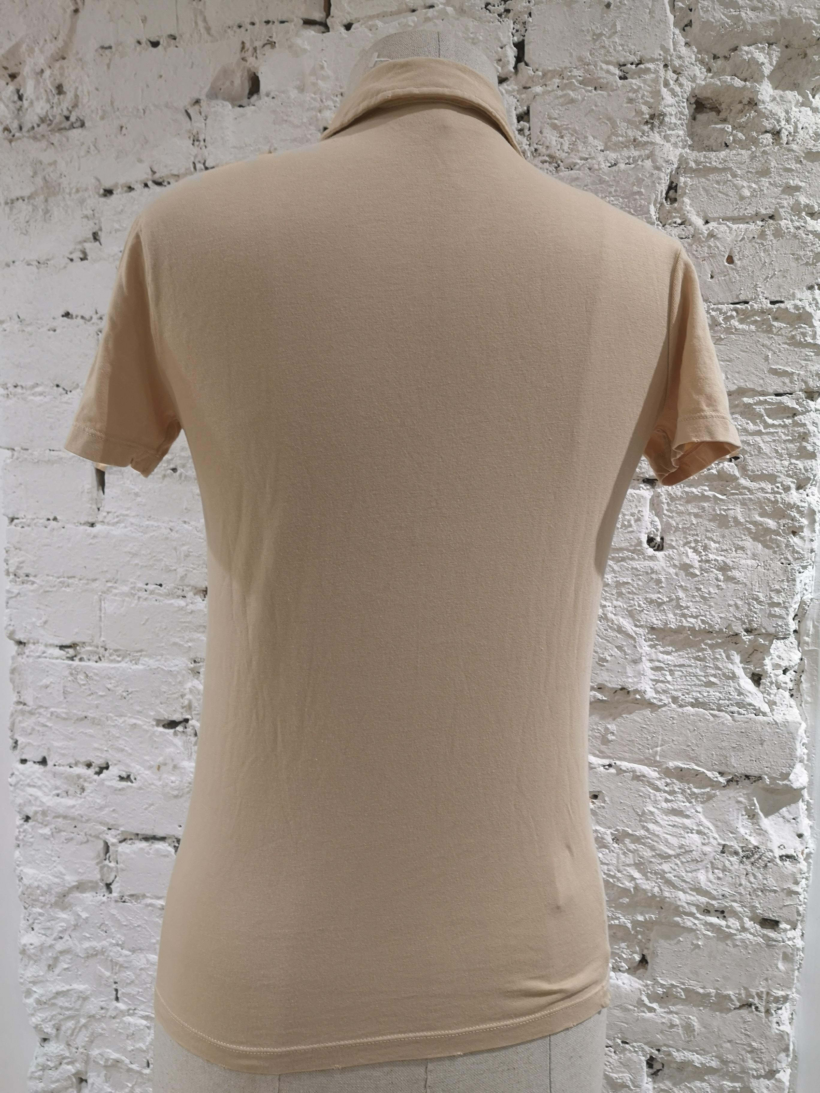 Beige Prada beige cotton t-shirt