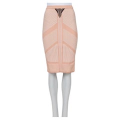 Jupe crayon beige gaufrée Prada - Taille XS