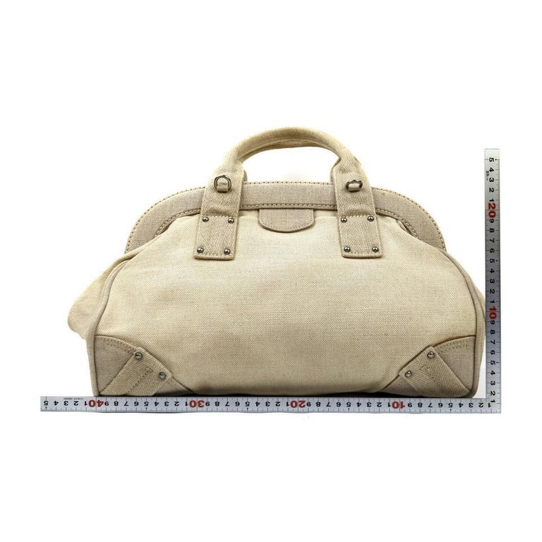 Prada Beige Frame Bowler Bag 863160 For Sale 3