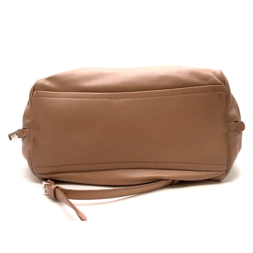 Women's Prada beige leather bowling bag