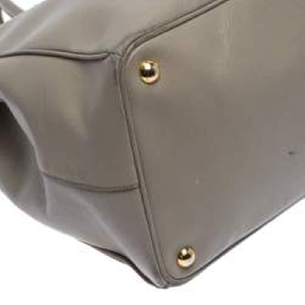 Prada Beige Leather Executive Double Zip Tote 2