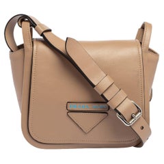 Prada Beige Leather Grace Lux Shoulder Bag