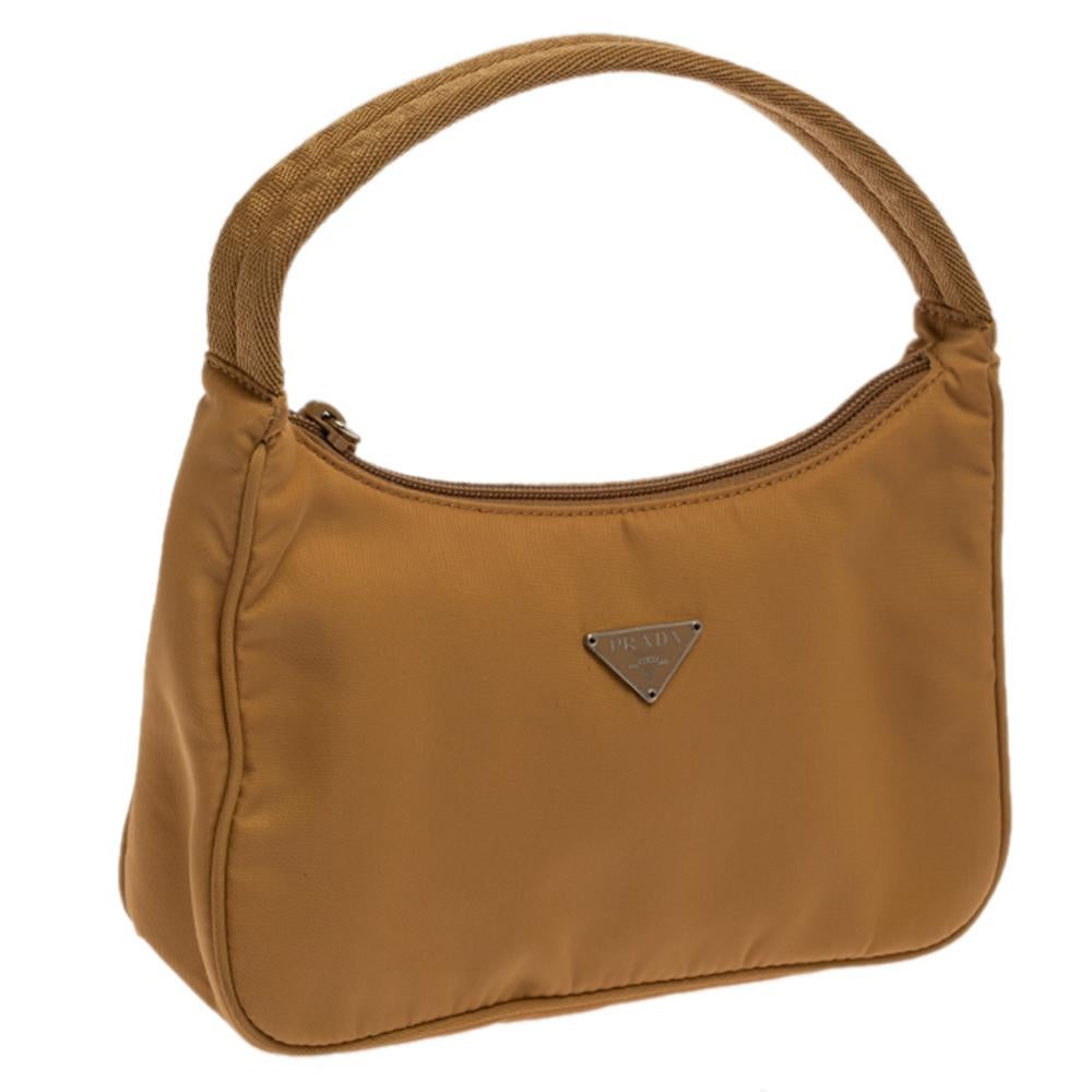Women's Prada Beige Nylon Mini 2000 Bag
