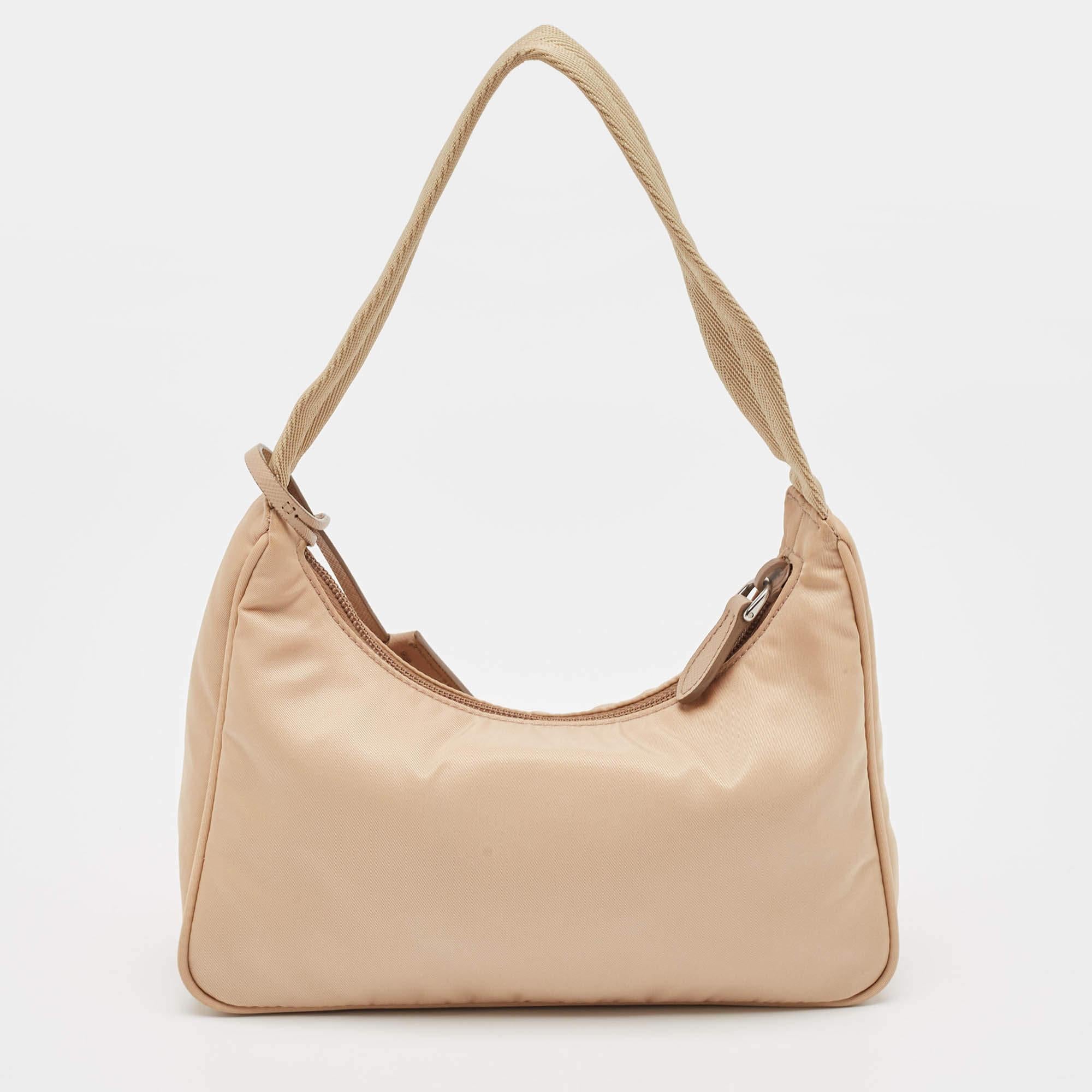 Women's Prada Beige Nylon Re-Edition 2000 Bag