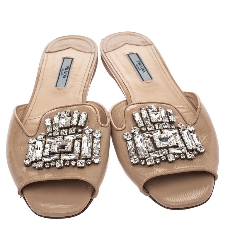 prada saffiano flats