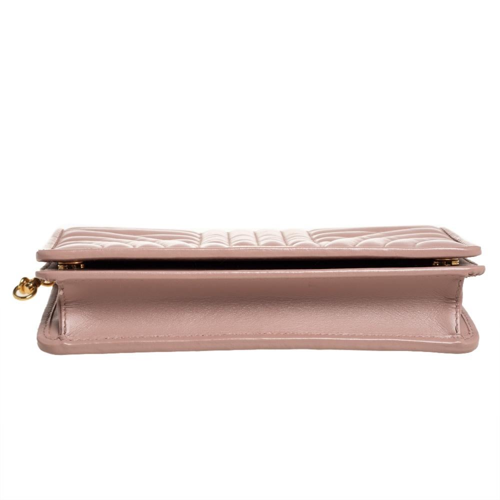 Prada Beige Quilted Leather Diagramme Impunture Wallet 1