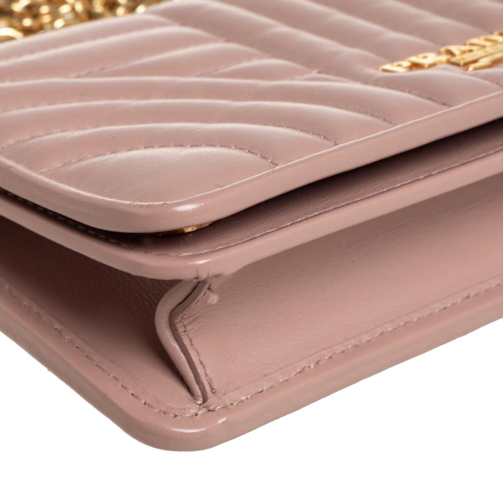 Prada Beige Quilted Leather Diagramme Impunture Wallet 2