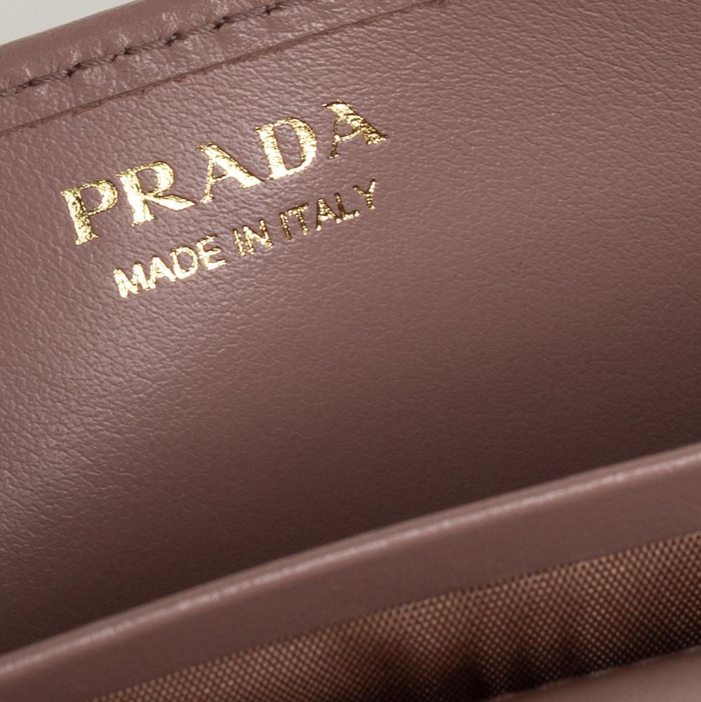 Prada Beige Quilted Leather Diagramme Impunture Wallet 5