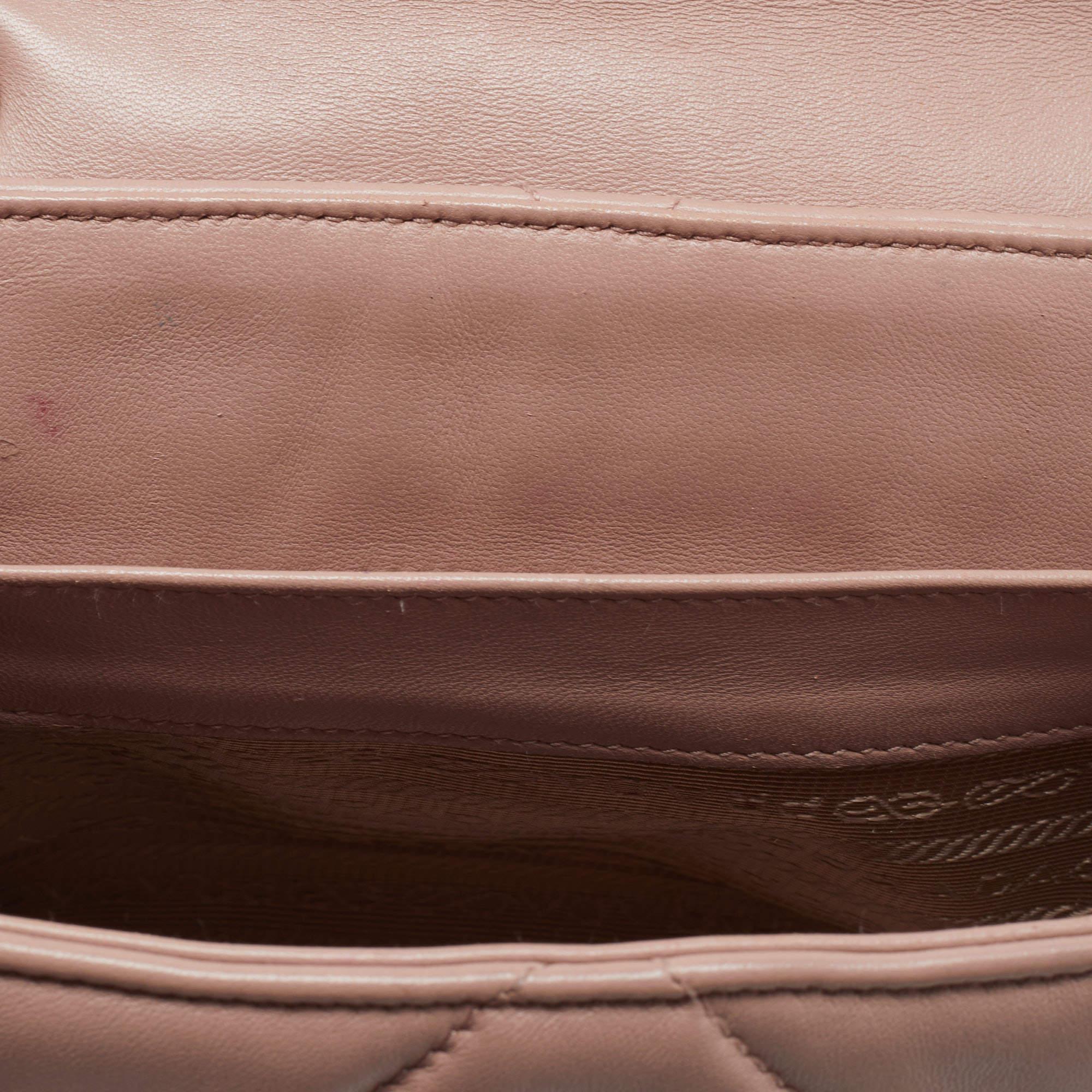 Prada Beige Quilted Leather Spectrum Flap Shoulder Bag 3