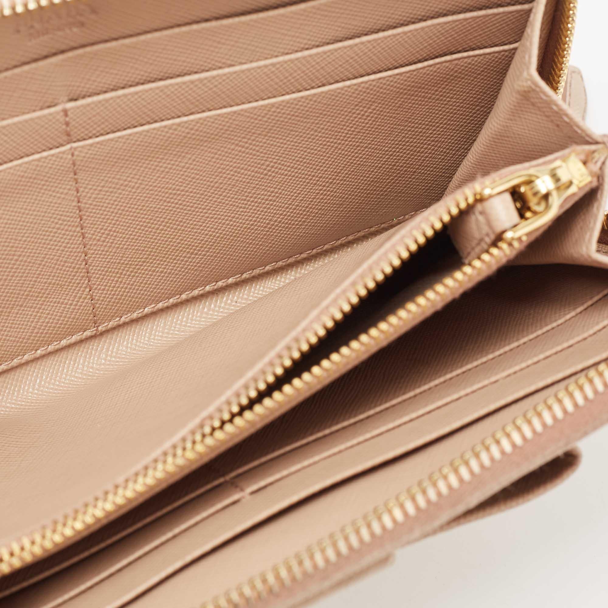 This wallet is a great everyday accessory. It is made from quality materials on the exterior and features a compartmentalized interior.
