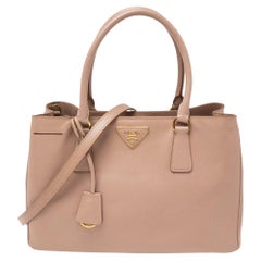 Prada Beige Saffiano Leather Medium Galleria Tote