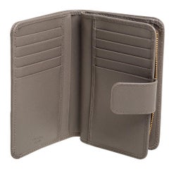Prada Beige Saffiano Leather Wallet French Flap Wallet