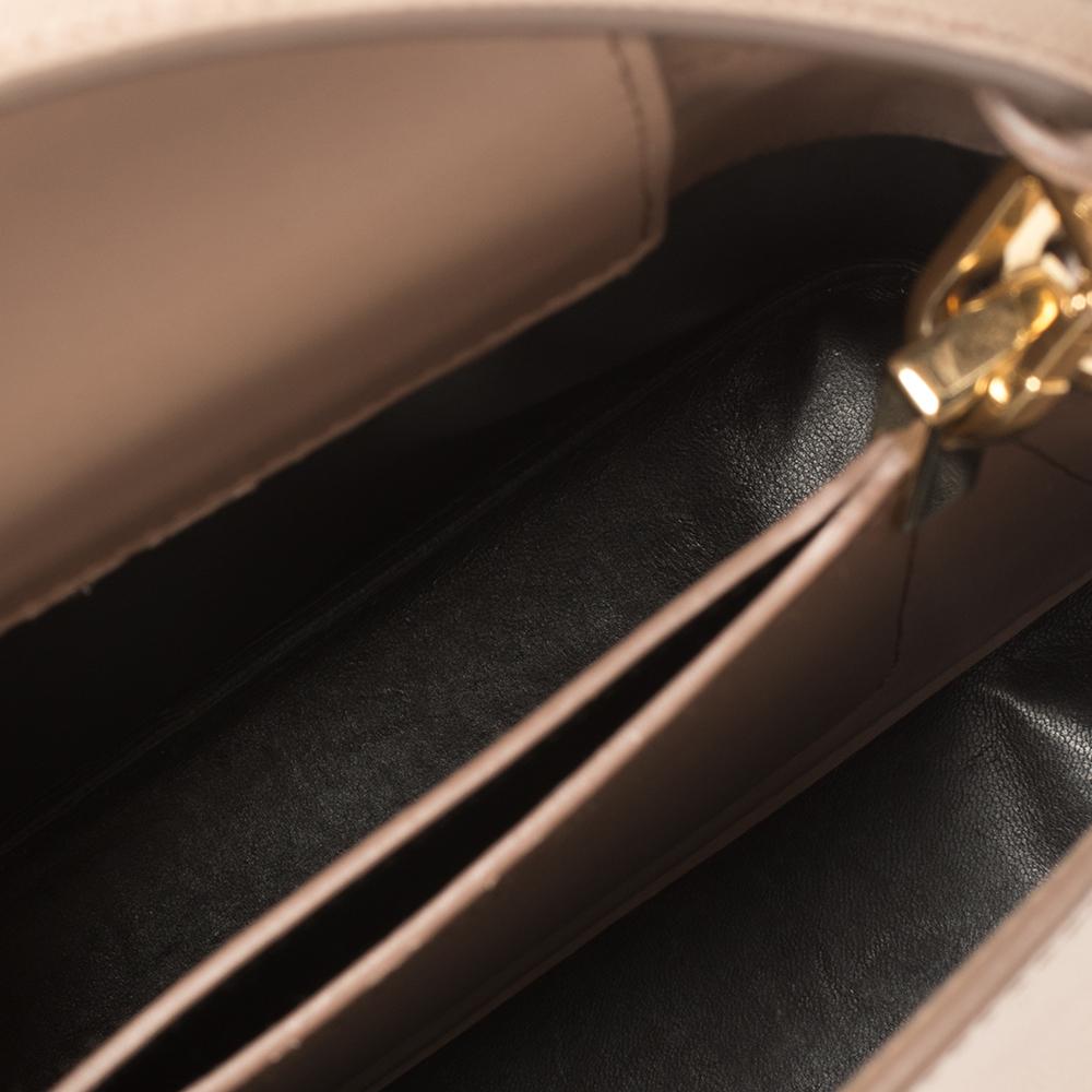 Women's Prada Beige Saffiano Lux Leather Micro Matinée Top Handle Bag