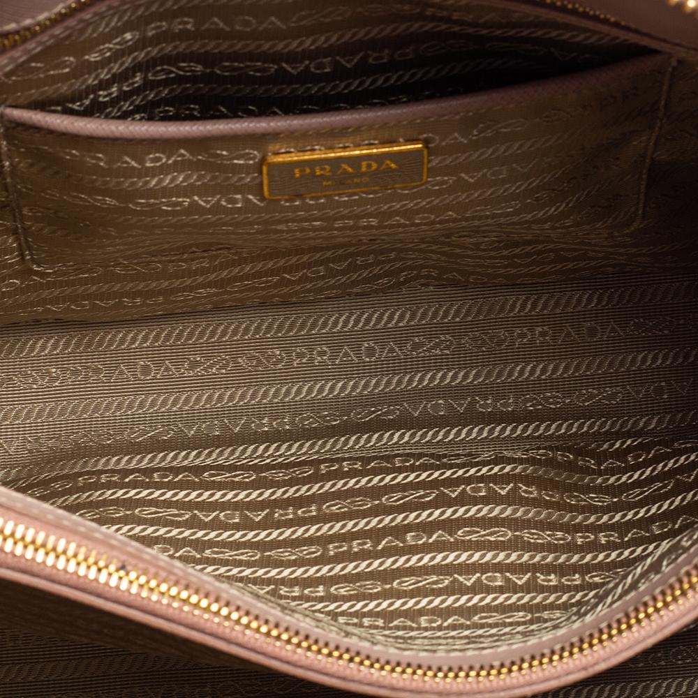 Prada Beige Saffiano Lux Leather Promenade Bag 5