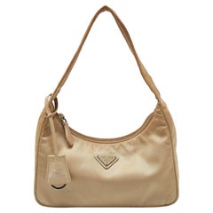 Prada Beige Tessuto Nylon Re-Edition 2000 Shoulder Bag