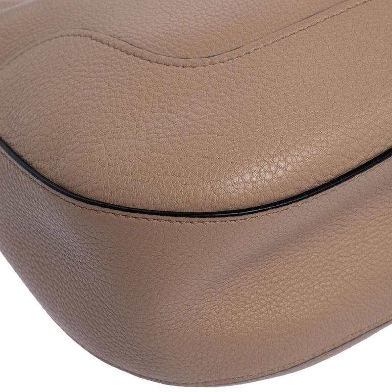 Prada Beige Vitello Phenix Leather Shoulder Bag at 1stDibs