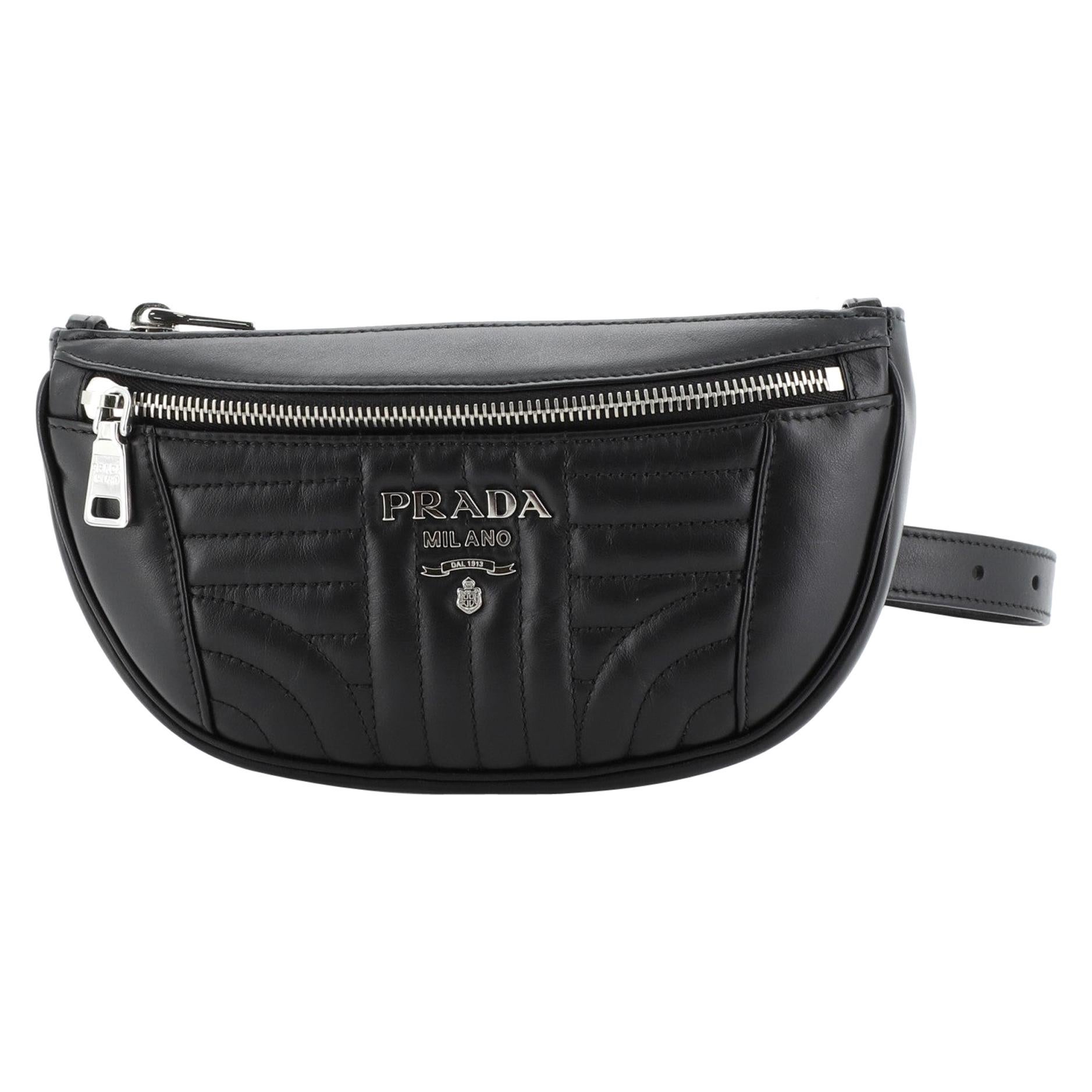 Prada Belt Bag Diagramme Quilted Leather Small