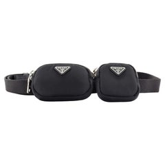 Prada Belt with Two Pouches Synthetic Fabric