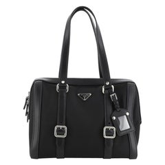 Prada Belted Boston Bag Tessuto Medium