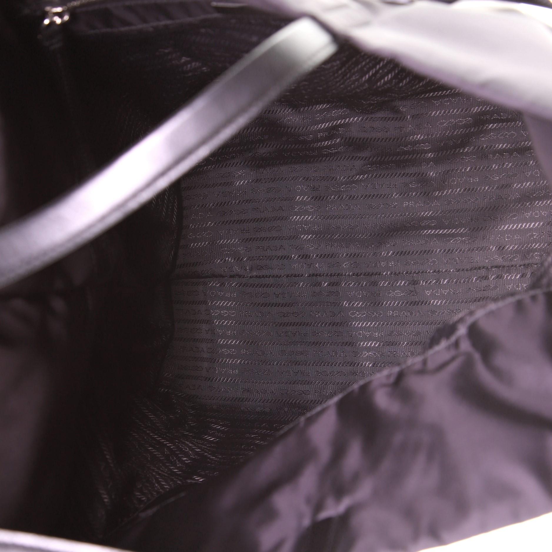 Prada Tote Tessuto mit Gürtel und Logo, groß 1