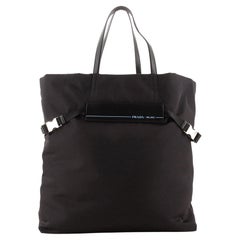 Prada Tote Tessuto mit Gürtel und Logo, groß