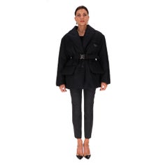Prada Belted Re-Nylon Padded Down Jacket