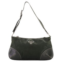 Prada Umhängetasche mit Gürtel Tessuto mit Leder Klein