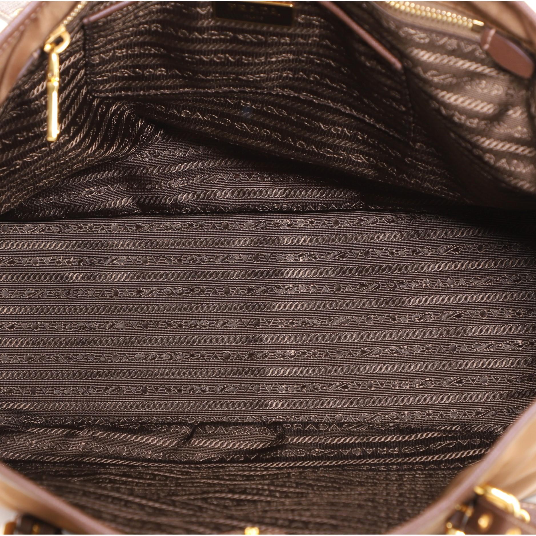 Prada Belted Tote Tessuto and Saffiano Leather Medium 1