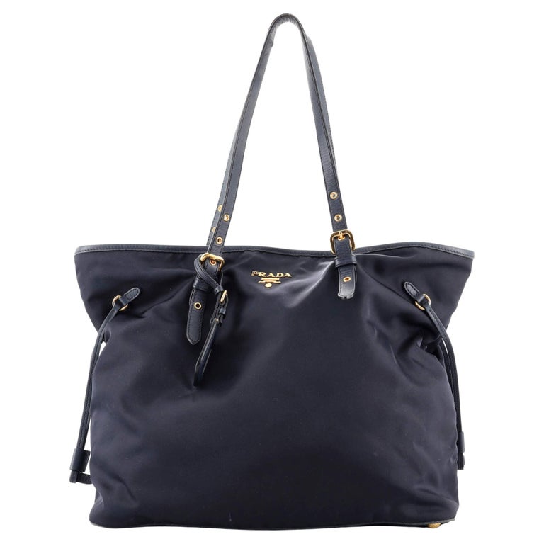 Prada Belted Tote Tessuto and Saffiano Leather Medium at 1stDibs