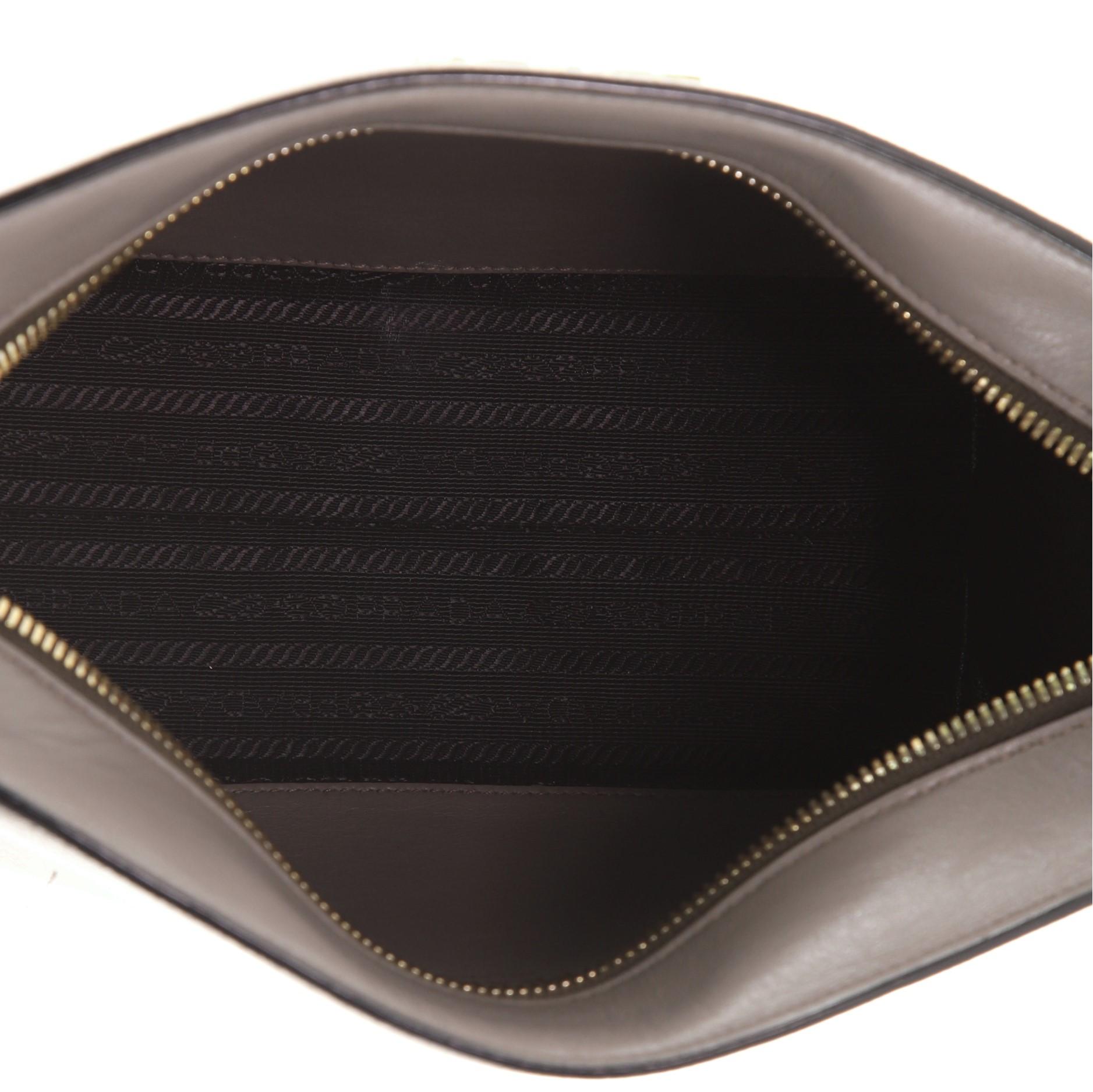 Prada Bibliotheque Crossbody Saffiano Leather In Good Condition In NY, NY