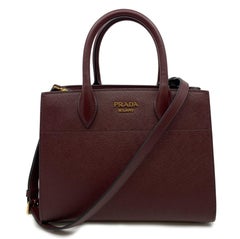 Prada Bibliotheque Granato Marmo F0VCE Saffiano City Tote Bag 1BA0502EVU, Prada