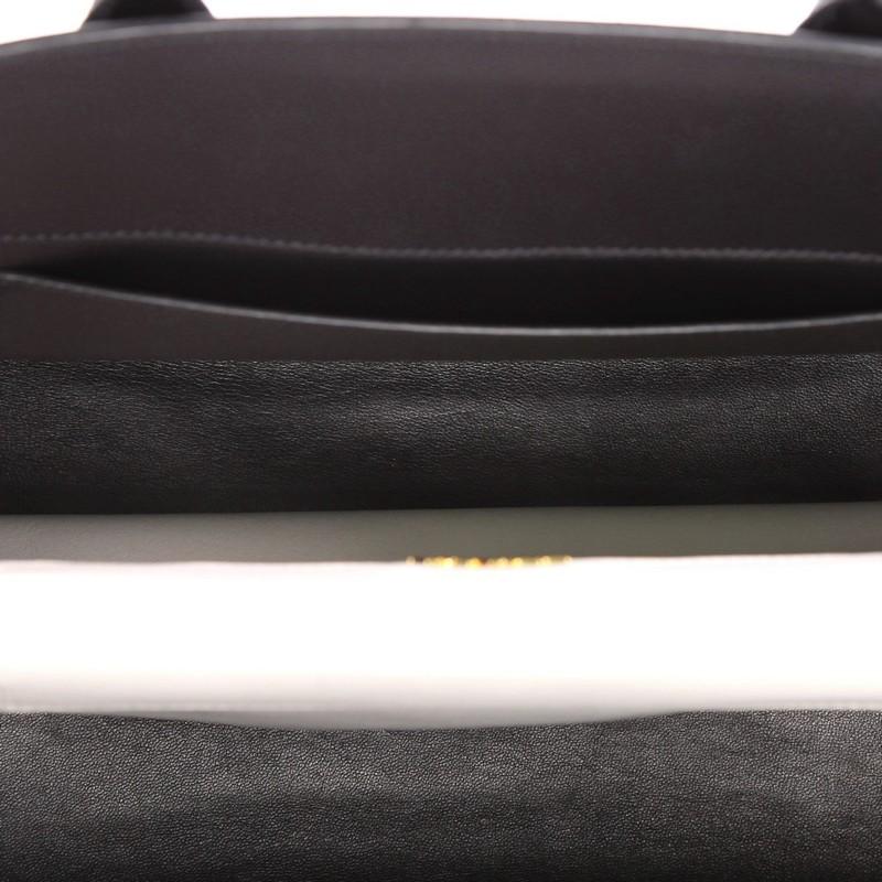 Prada Bibliotheque Handbag Saffiano Leather with City Calfskin Medium 1