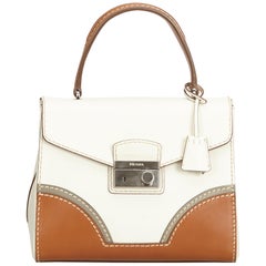 Prada Bicolor Leather Handbag