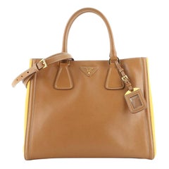 Prada Bicolor Lux Convertible Open Tote Saffiano Leather Medium Prada Bicolor Lux Convertible Open Tote Saffiano Leather Medium
