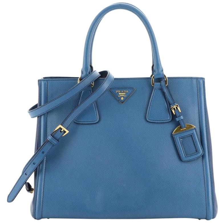 Prada Zip Convertible Shopping Tote Re-Nylon with Saffiano Leather Large at  1stDibs