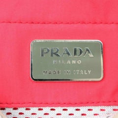 Prada Bicolor Sports 870310 Red Nylon Backpack