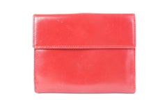 Prada Bifold Wallet 03pz0710 Red Leather Clutch