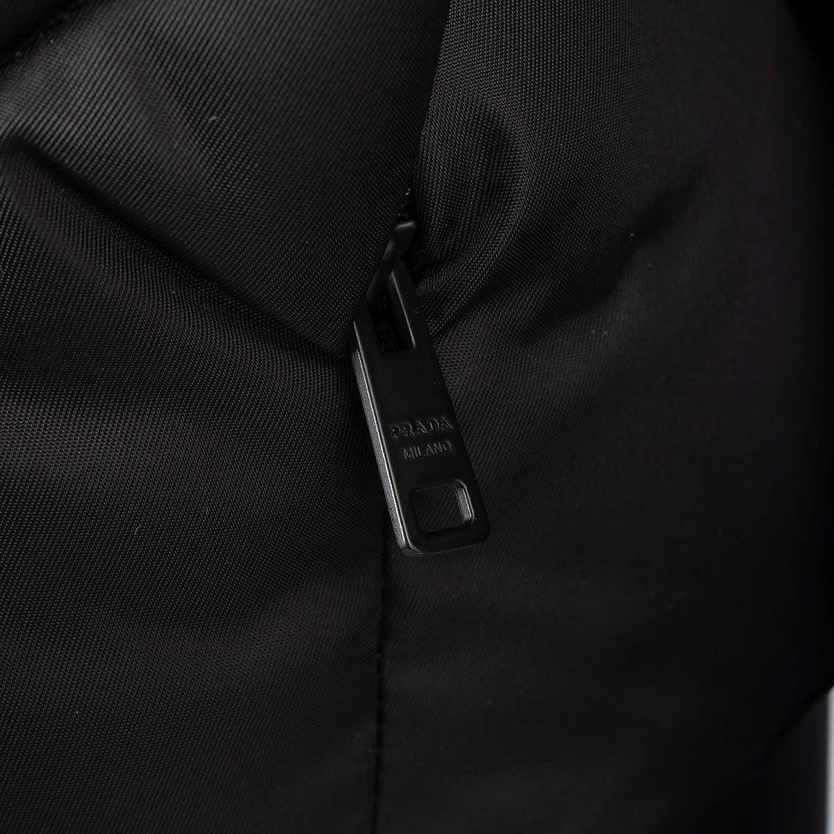 PRADA black 2022 RE-NYLON GABERDINE CROPPED DOWN Jacket 44 L 3